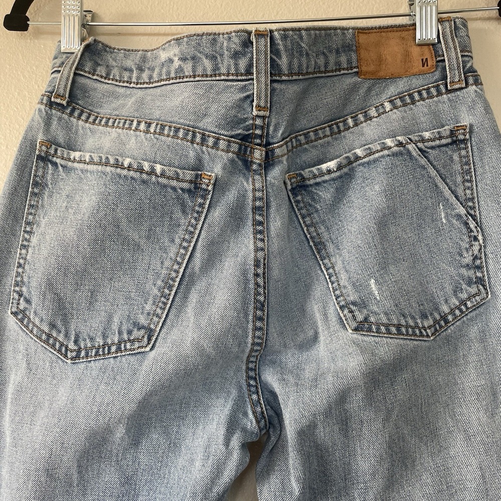 Comune Aberdeen Thrift Straight Fit Jeans‎ Women's Size 27 Button Fly Distressed - Picture 13 of 15